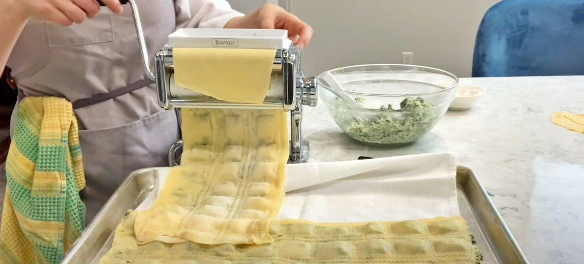 How to Make Ravioli with Marcato Atlas 150 & Ravioli Attachment USA —  Consiglio's Kitchenware