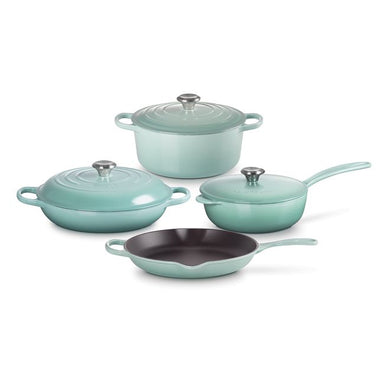 Le Creuset Sage Cast Iron Essentials Set 7 Pieces