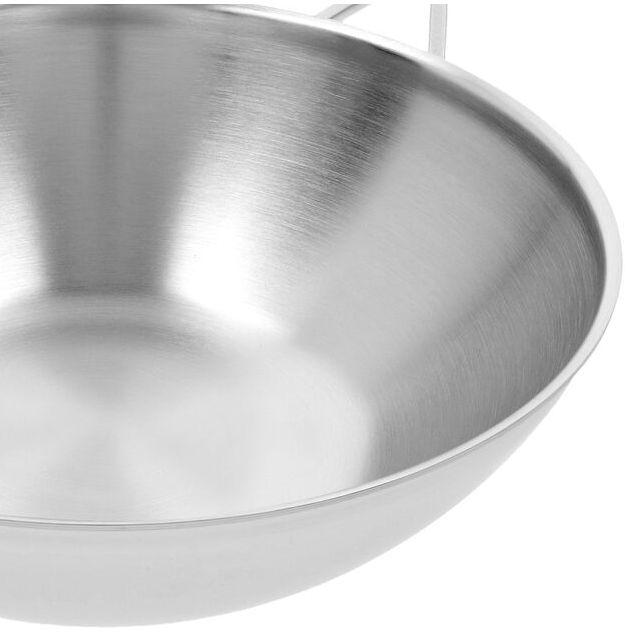 Demeyere Industry 5 Collection 30 cm / 11.8" 18/10 Stainless Wok Side