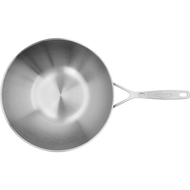 Demeyere Industry 5 Collection 30 cm / 11.8" 18/10 Stainless Wok Interior