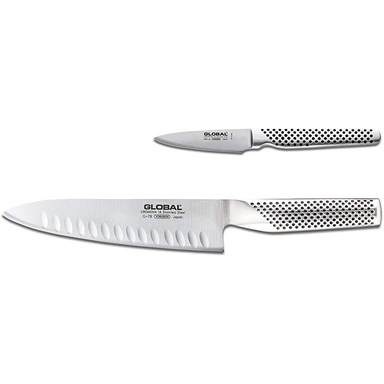 Global Cromova 18 Stainless Steel 3 Piece Kitchen Knife Set