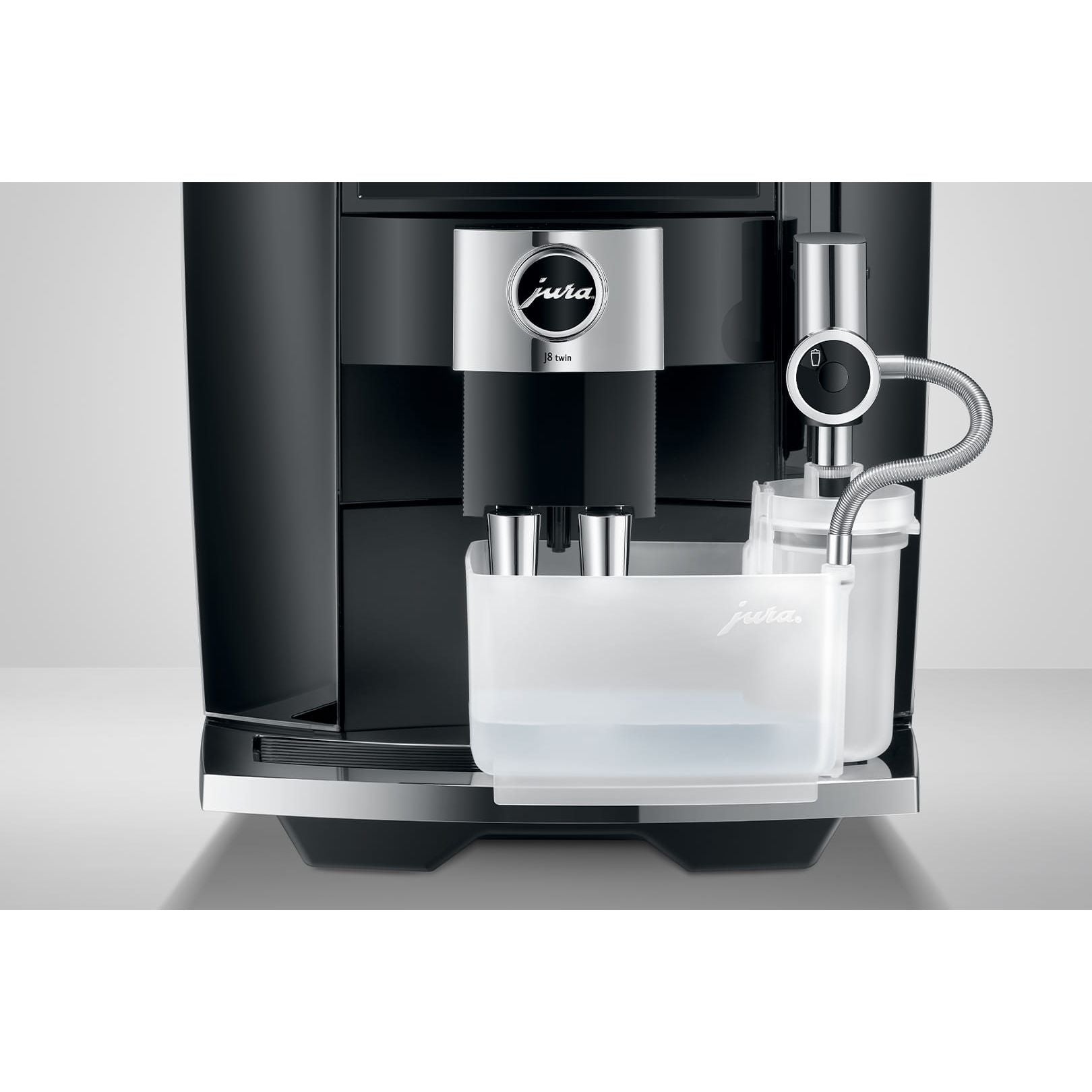 Jura J8 Twin Diamond Black Espresso Machine #15658 Milk Clean Cycle