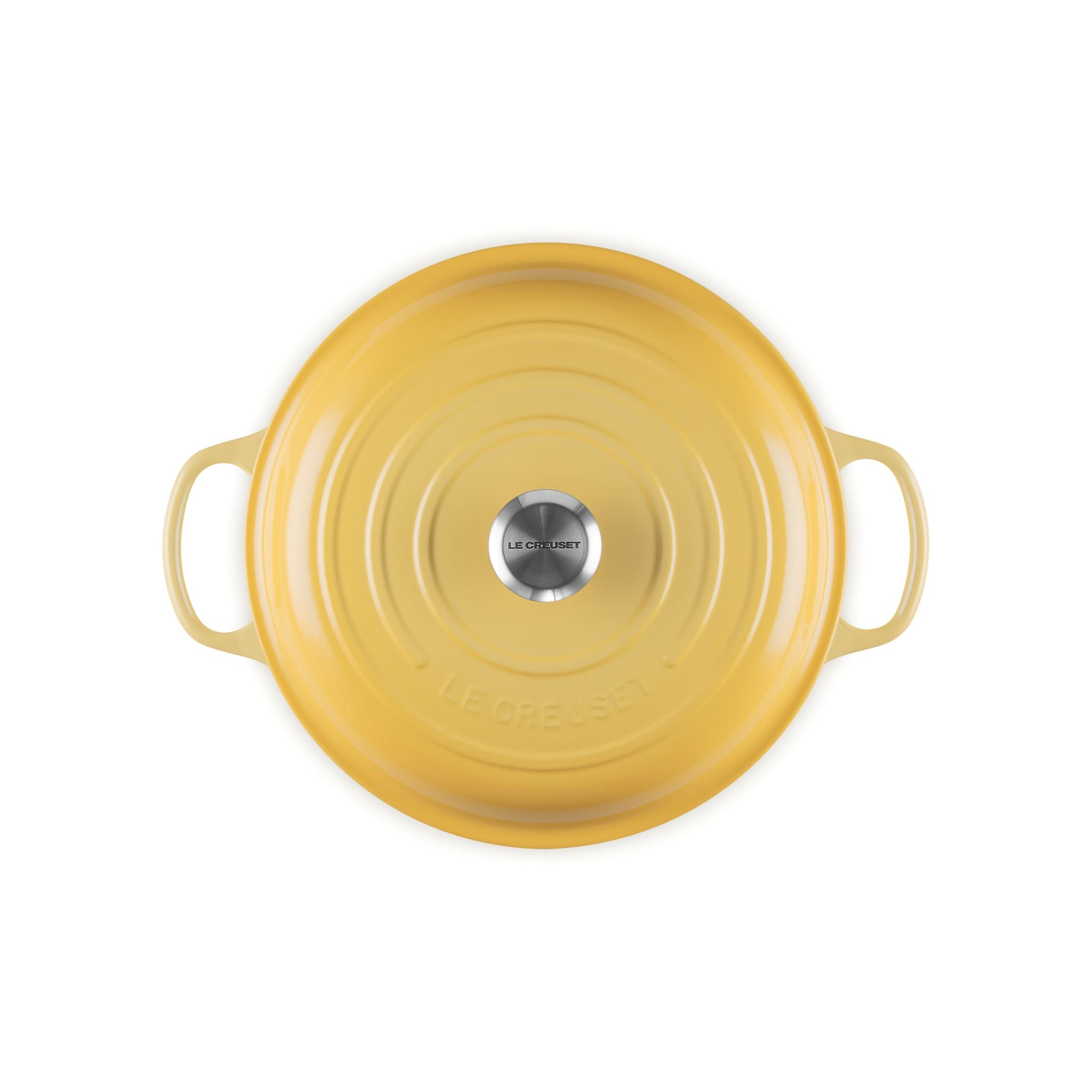 Le Creuset 3.5 L Camomille Shallow Braiser (30 cm) Stainless Knob