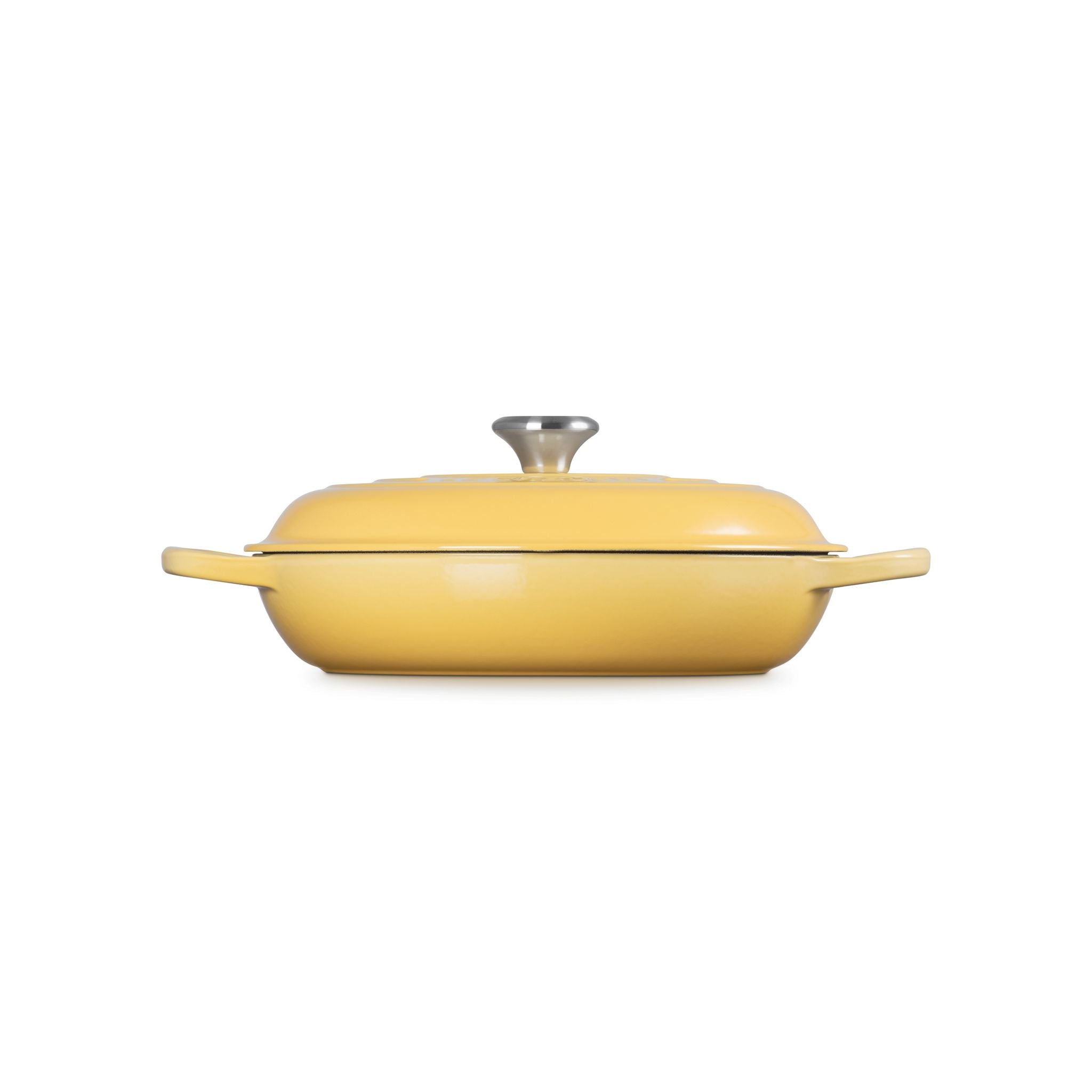 Le Creuset 3.5 L Camomille Shallow Braiser (30 cm) Side 