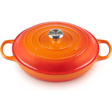 Le Creuset 3.5 Litre Flame Orange Shallow Braiser (30 cm) -LS2532-302