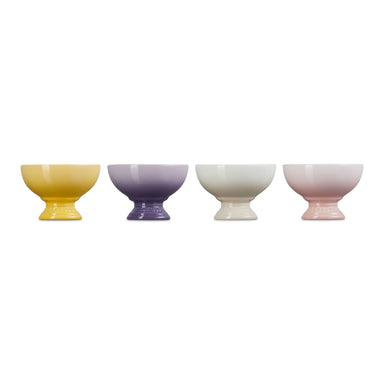 Le Creuset Sorbet Collection Multicolour 4 Pieces Ice Cream Cups Side