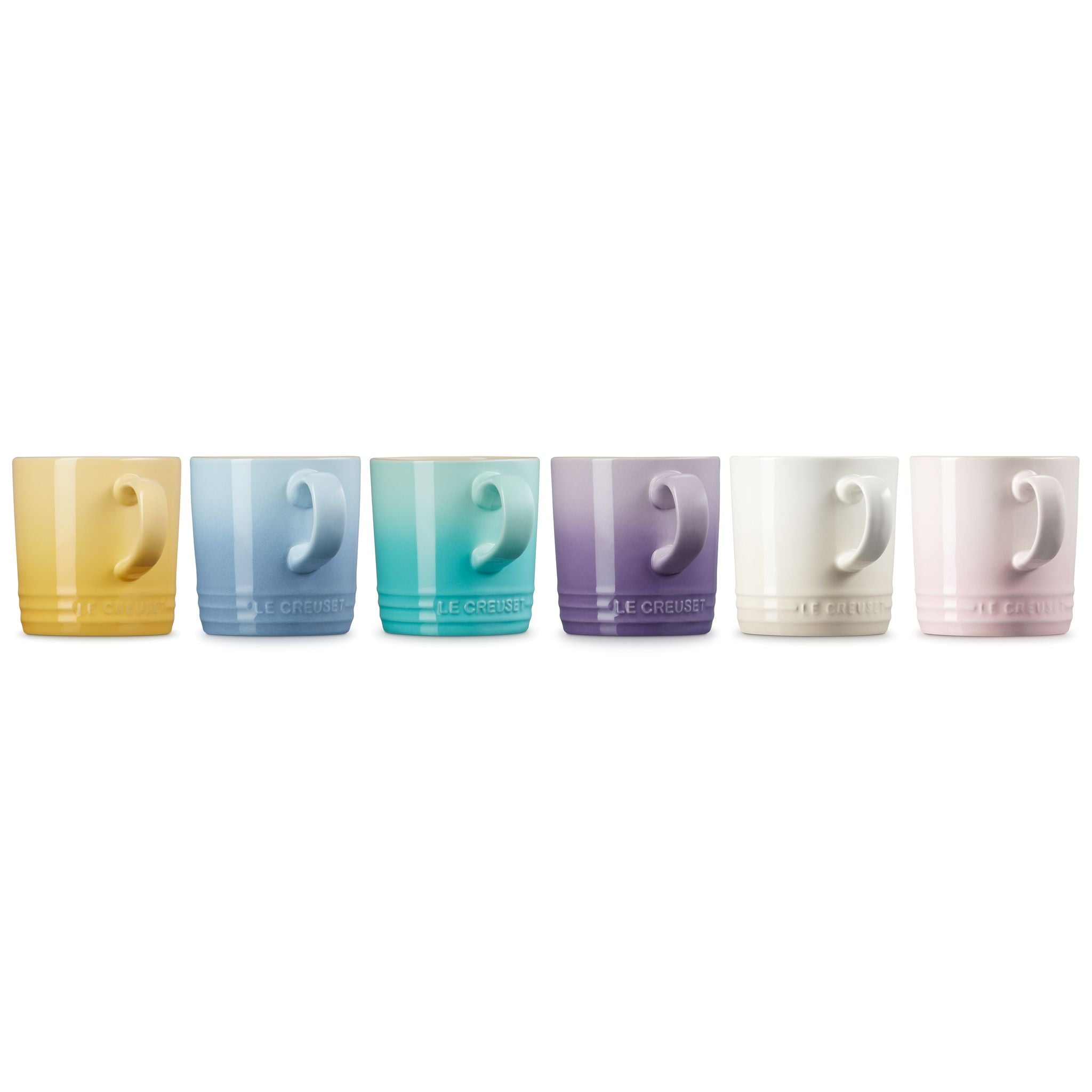 Le Creuset Sorbet Collection Multicolour Mugs 350 mL (Set of 6)