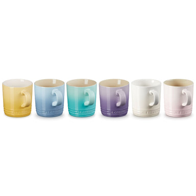 Le Creuset Sorbet Collection Multicolour Mugs 350 mL (Set of 6) Gift Box