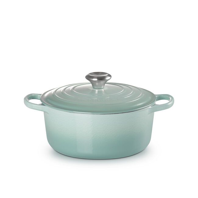 Le Creuset 4.2L Sage French/Dutch Oven (24cm) Side
