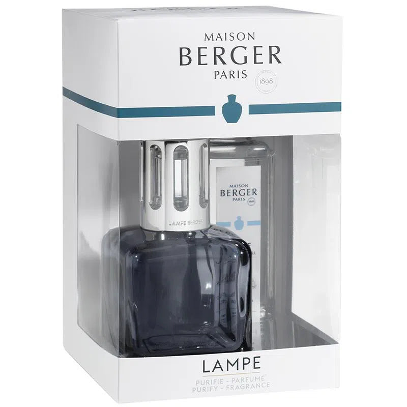 Maison Berger Ice Cube Grey  - Gift Set- with 250 ml pure white tea fluid