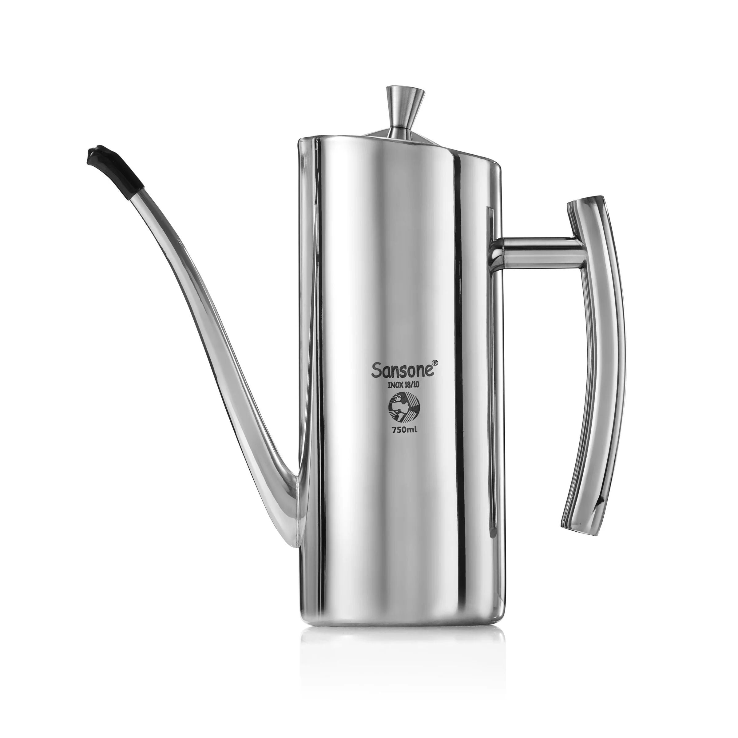 Sansone Jewel 5L/1.32 gal Fusti 18/10 Stainless Steel Canister, Spigot and .75L Oil Cruet