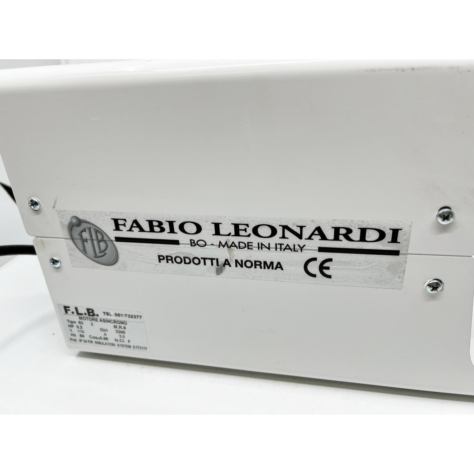 Fabio Leonardi MR8 1/2 HP SP3 Tomato Machine w/ Powder Coated Motor - Scuffed Body -  Open Box