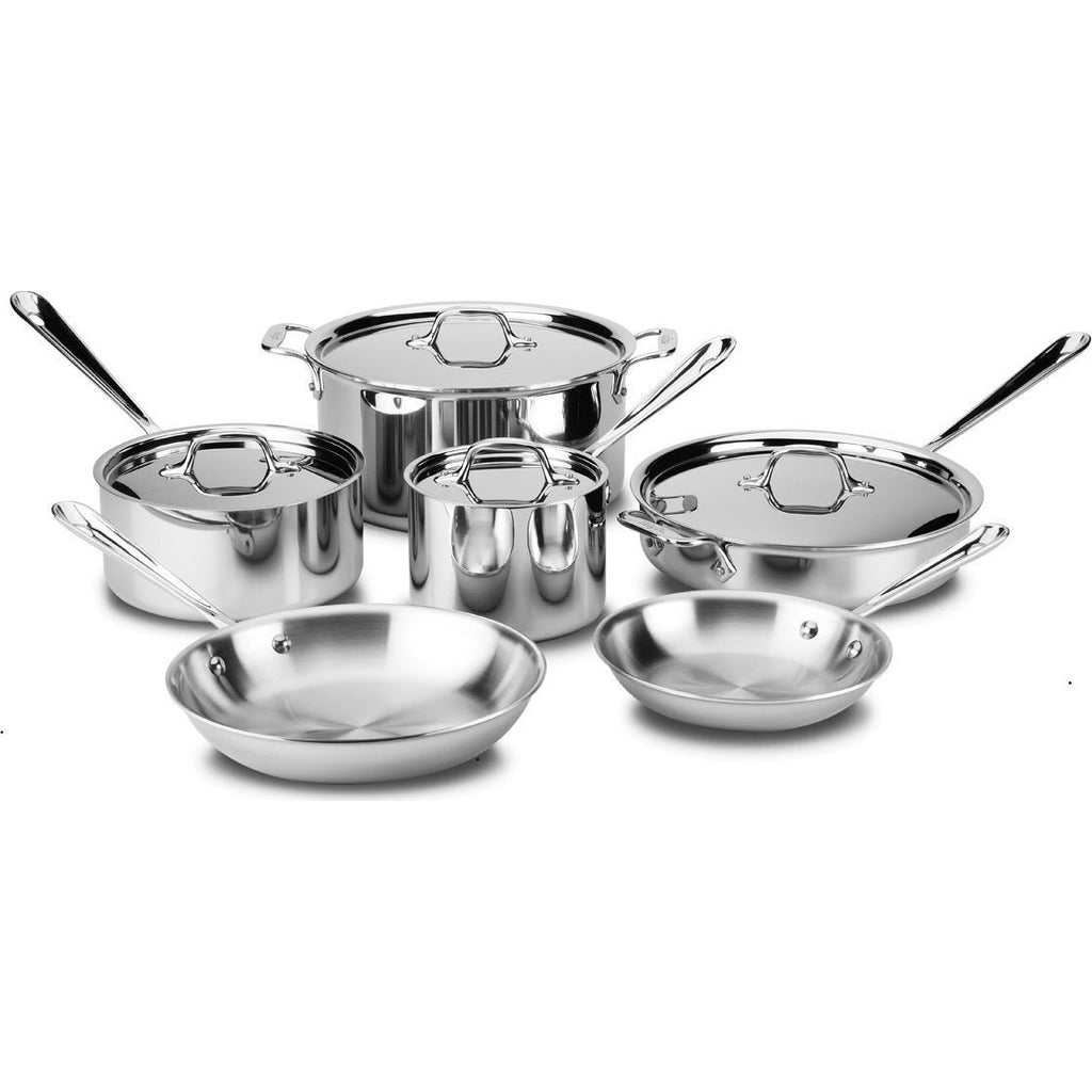 All-Clad D3 Stainless Steel 8 and 10 inch fry pans with 8 quart Stock –  Capital Cookware