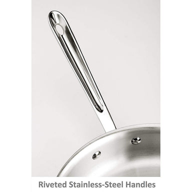 D5 Stainless Polished 5-ply Bonded Cookware, Fry Pan, 12 inch