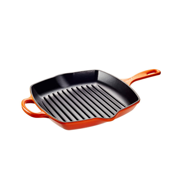 Le Creuset Square Skillet Grill Deep 30 Orange