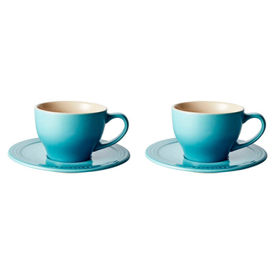 Shay Ceramic Coffee Cup - Blue Cappuccino Cups