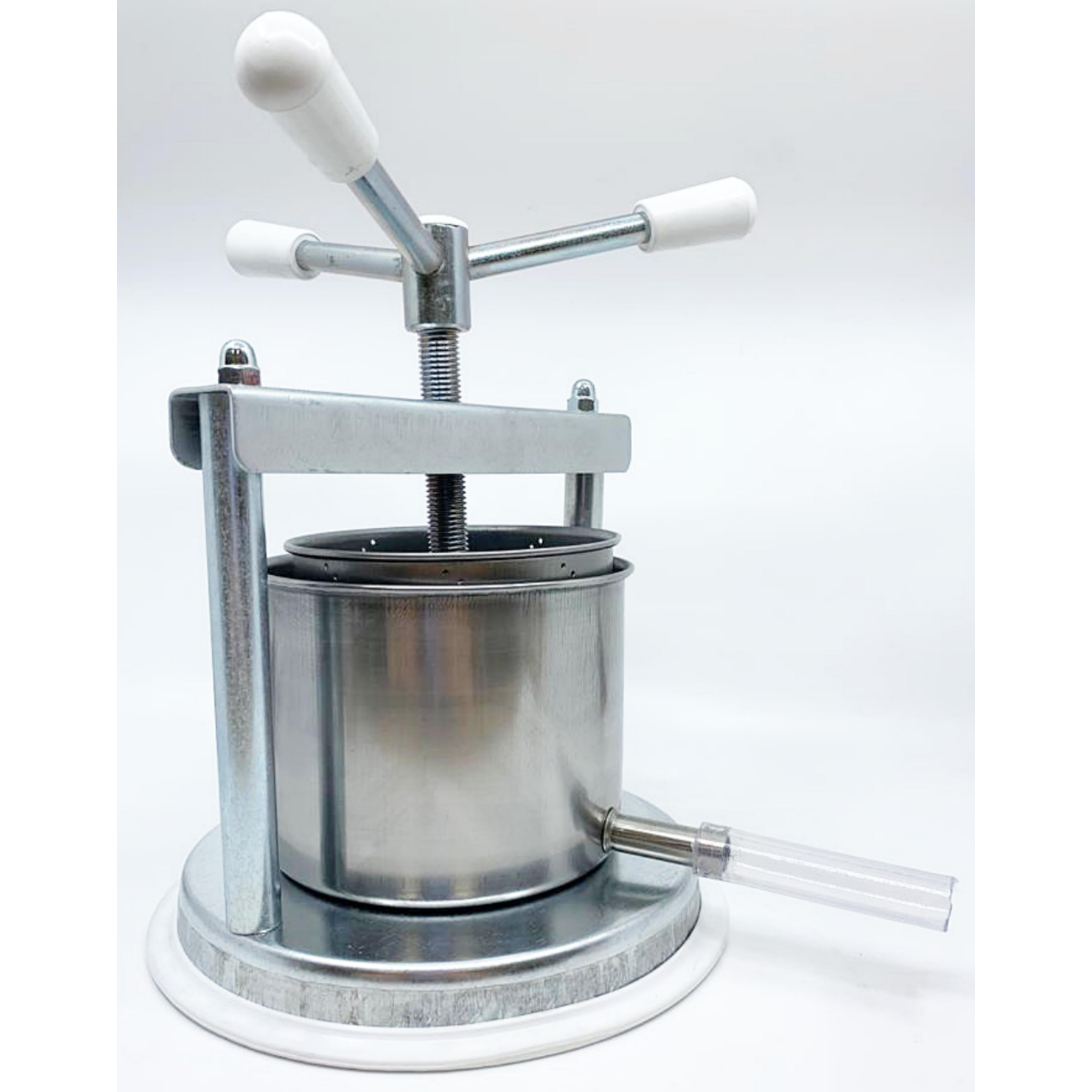 Small Professional Galvanized Vegetable / Fruit Press 5 - 2 Litre  Torchietto Made in Italy for Pressing Fruits and Vegetables