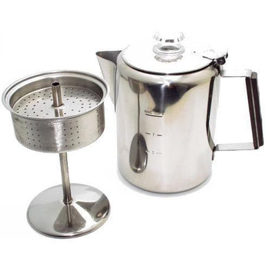 Tops Rapid Brew Percolator 12 Cups Stainless Steel